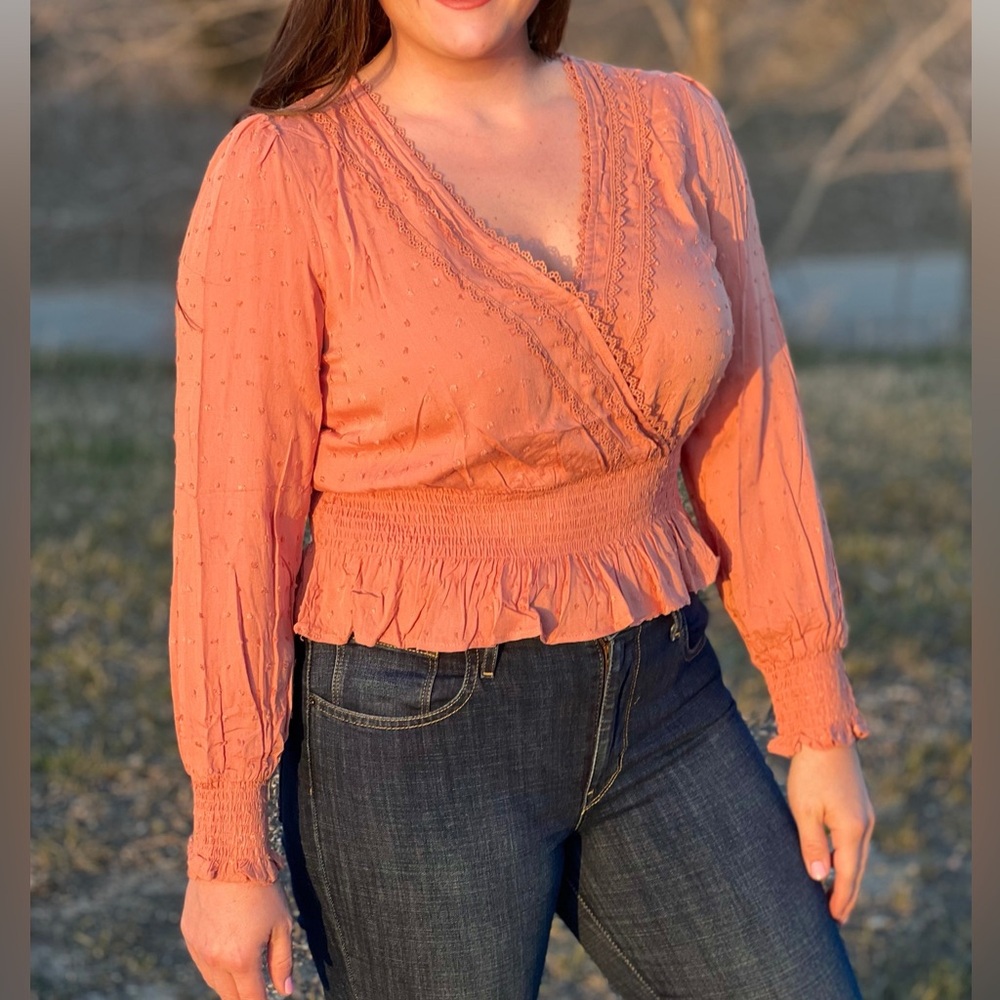 Terracotta Swiss Dot Top